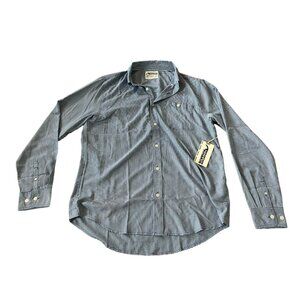 Mountain Khakis Wyoming Mens Button Up Shirt Blue White Size Large Checkered NWT